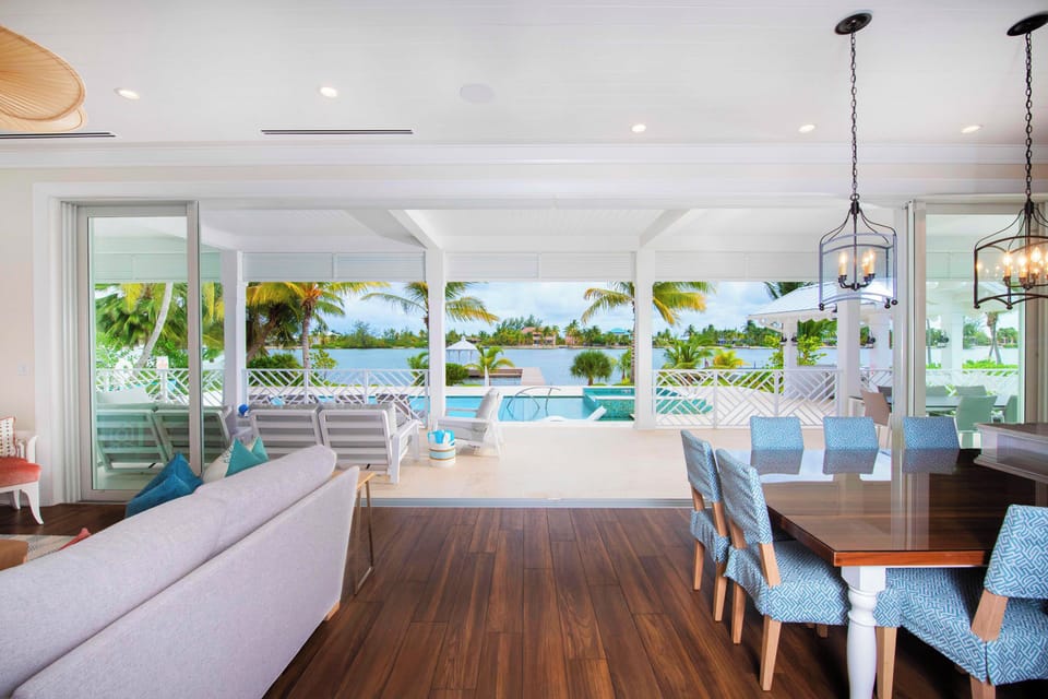 Great Room with access to patio balcony area.