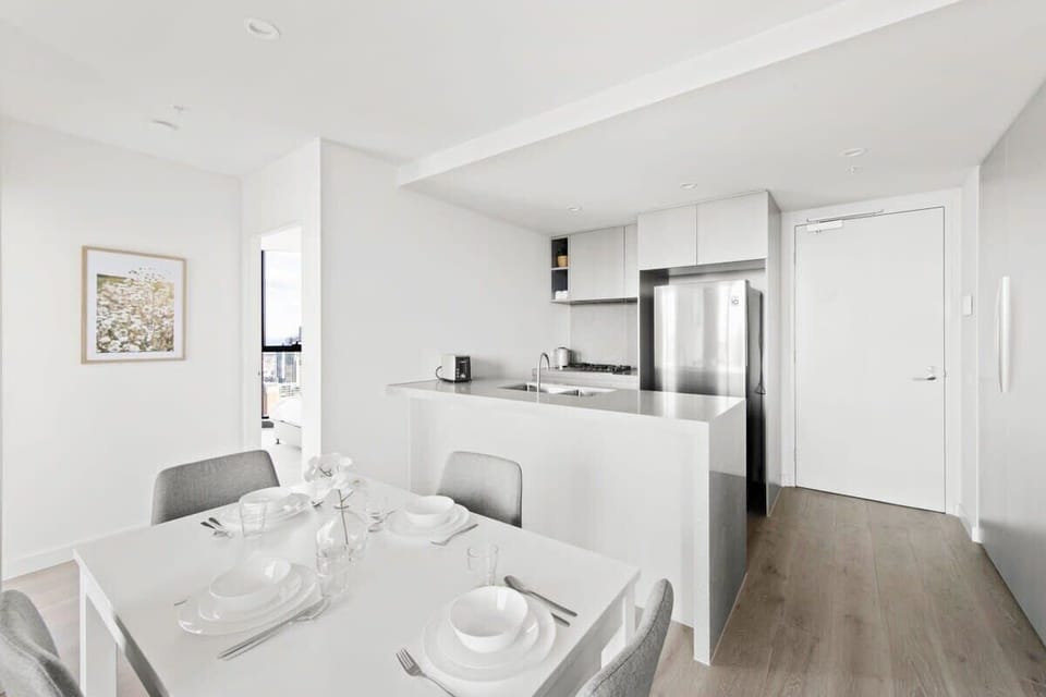 A kitchen & dining area.