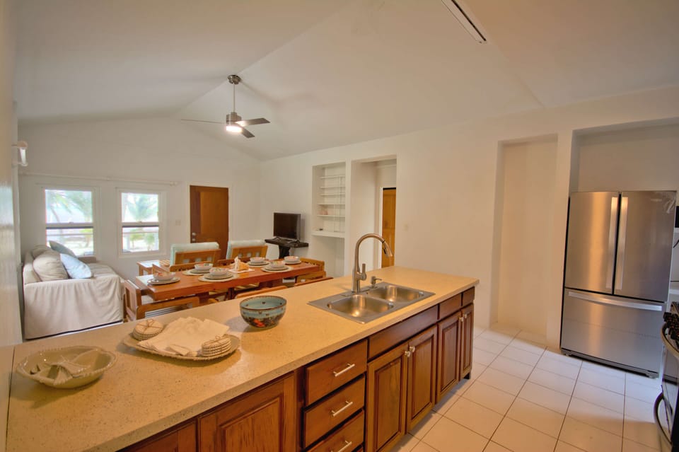 Featuring brand new stainless steel refrigerator and new Kohler faucet.