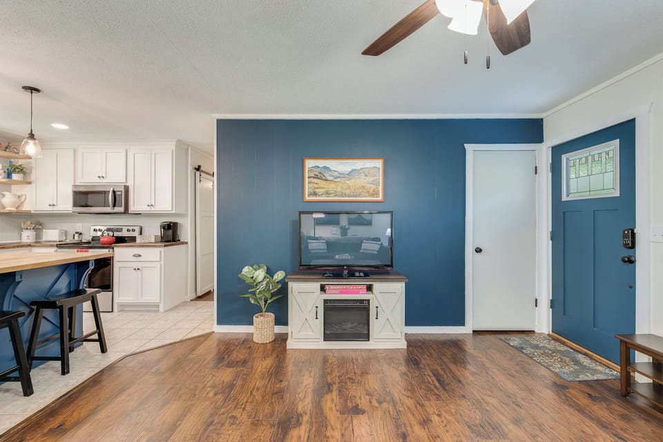 Electric Fireplace and Smart TV