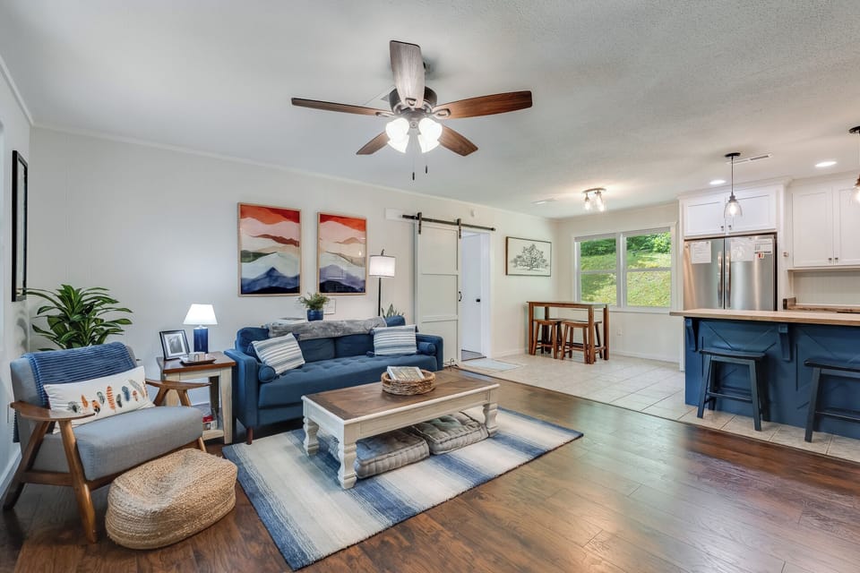 Living area in the cottage