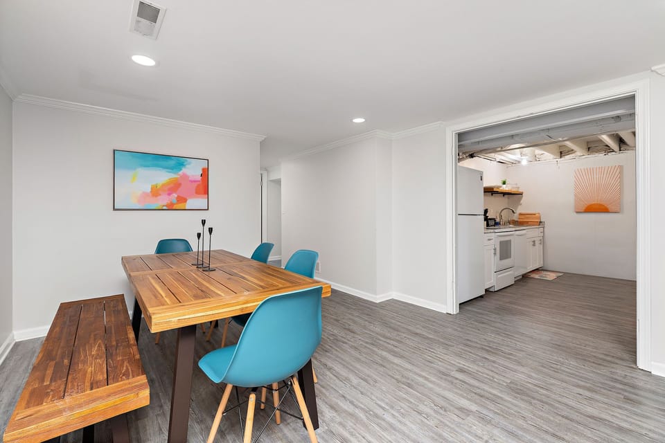 Downstairs dining