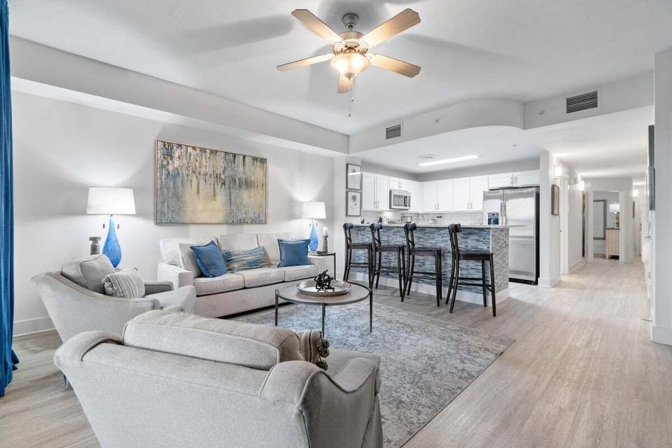 Living room area with sofa-bed