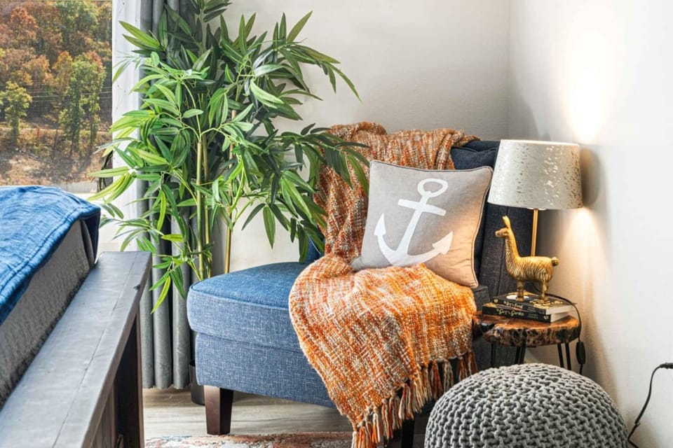 Need some time for yourself? Cozy up to a good read on this comfy chair