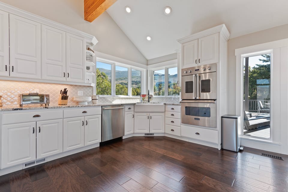 Professional Wolf and SubZero appliances in this beautiful Chef's Kitchen.
