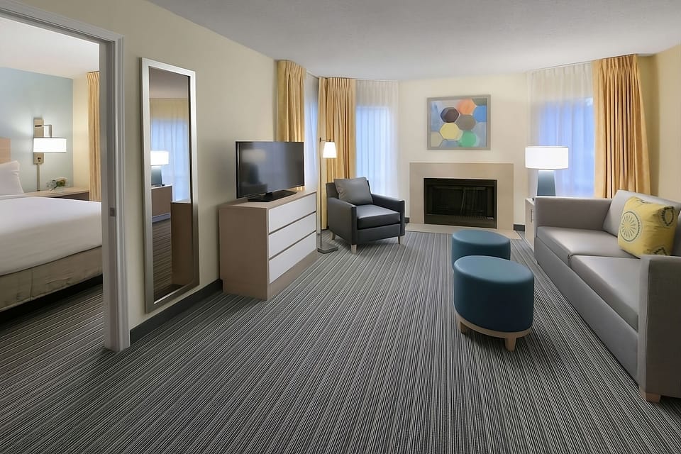 Gather comfortably in an airy living room made for lingering.