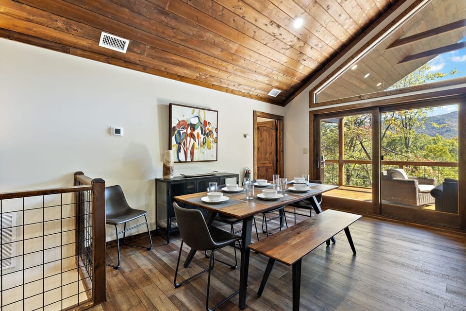 Dining Table with Side Bench Seating