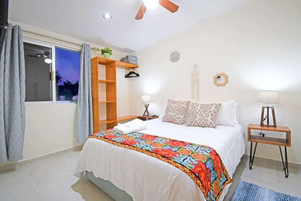 Bedroom 2 also with a plush queen bed
