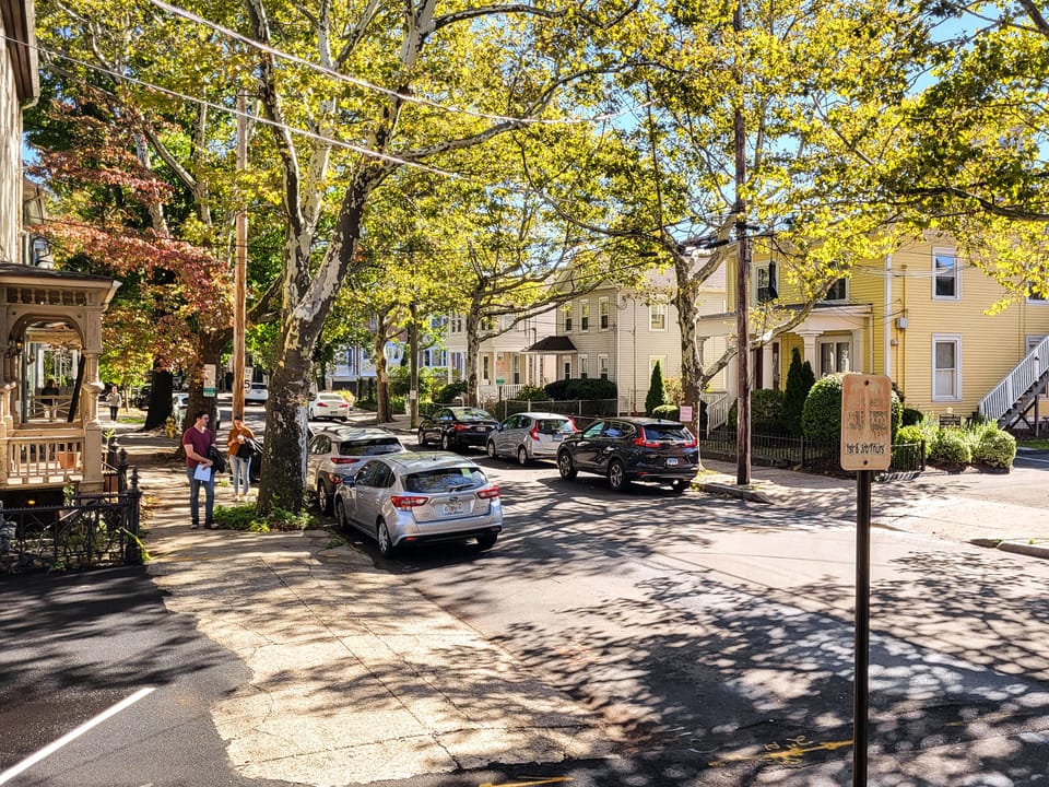 Parking on street (with some limited restrictions)