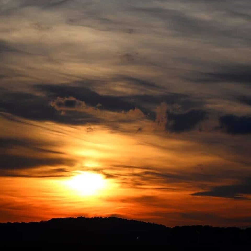Autumn skies are always spectacular here.