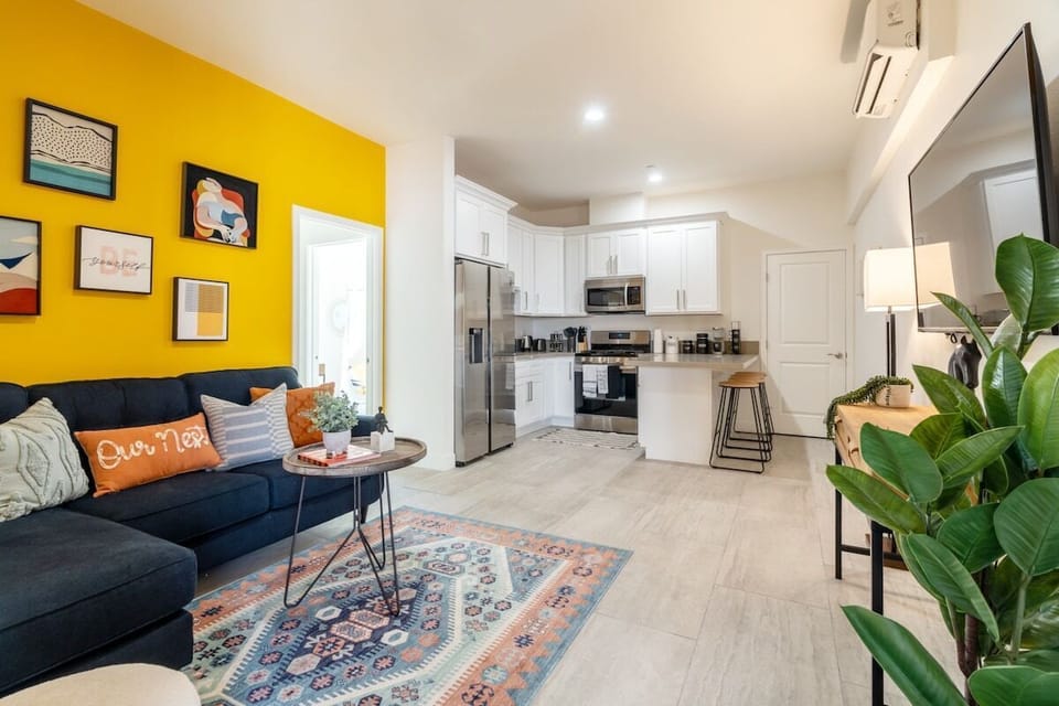 Open concept. Living, kitchen and dining 