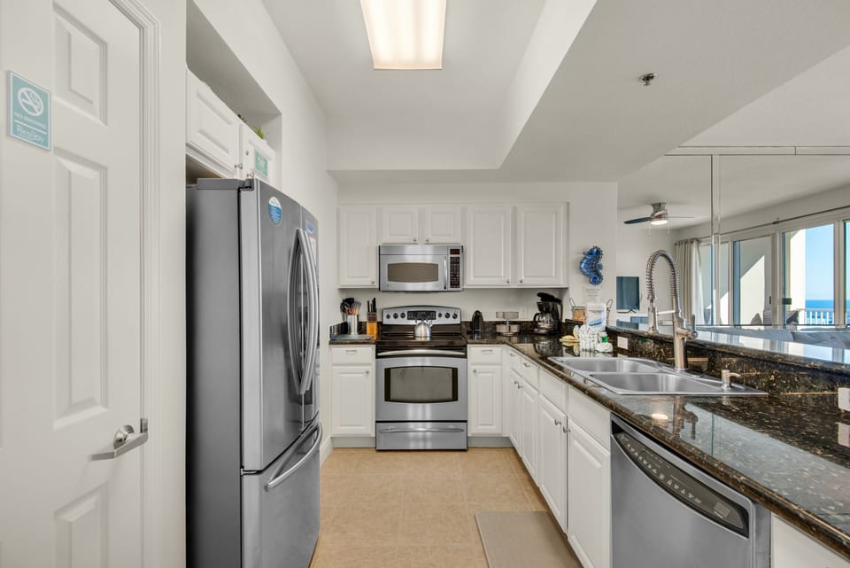 Kitchen has everything your chef needs