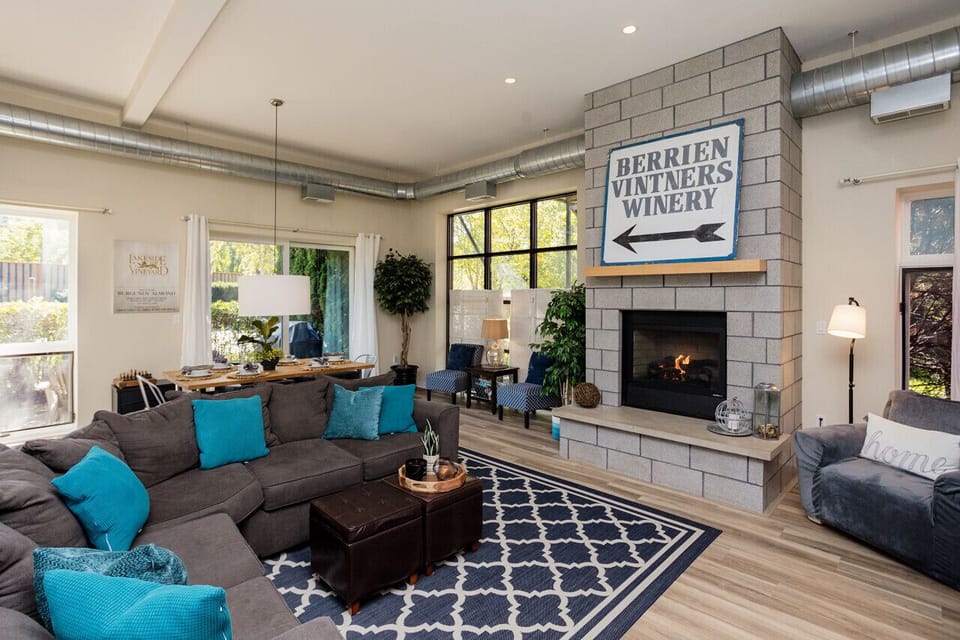 Enjoy the warmth and coziness of our gas fireplace during the cooler months of spring and fall.