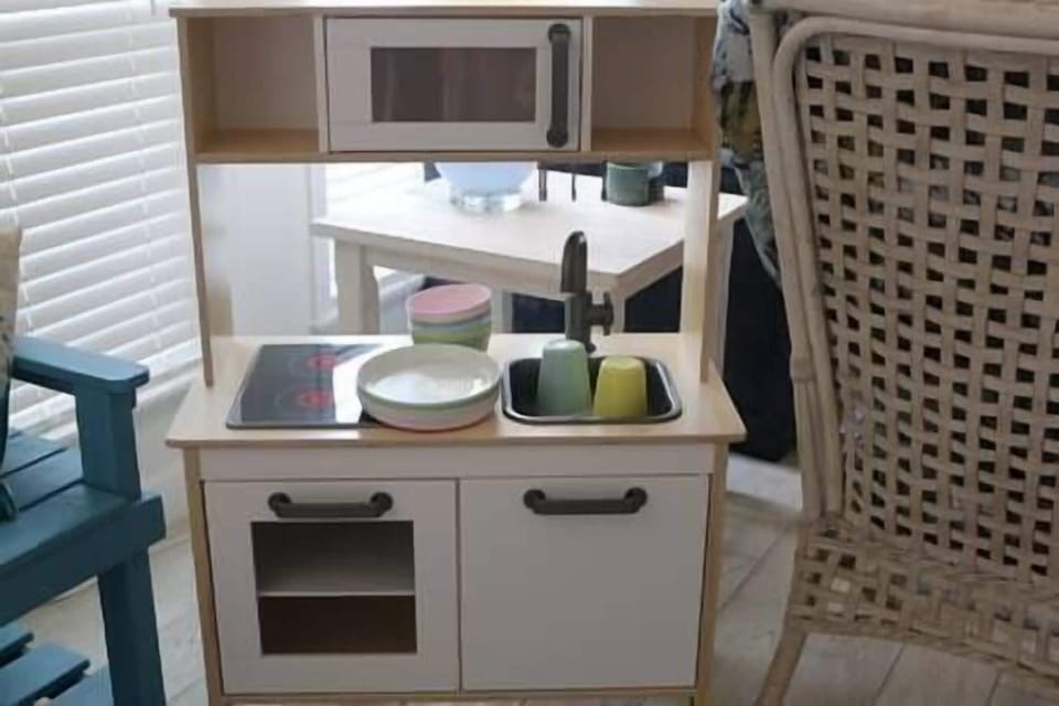 A close up of the Ikea kitchen.