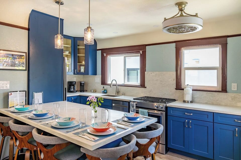 Fully equipped to make meals at home with brand new appliances and furnishings!