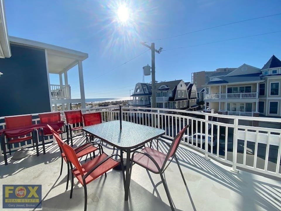 Your front deck with great view of beach and boards