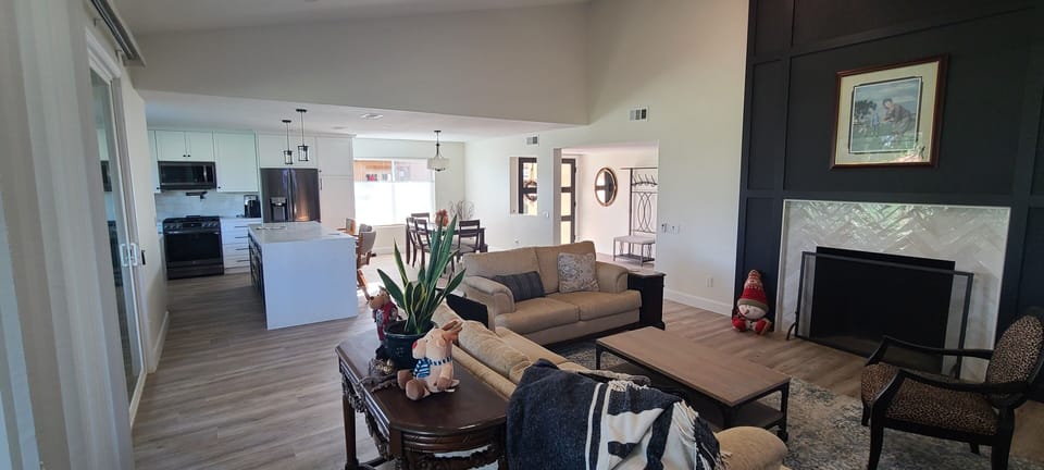 Light a fire and cozy up on those cold winter mornings (cold for Rancho Mirage) 