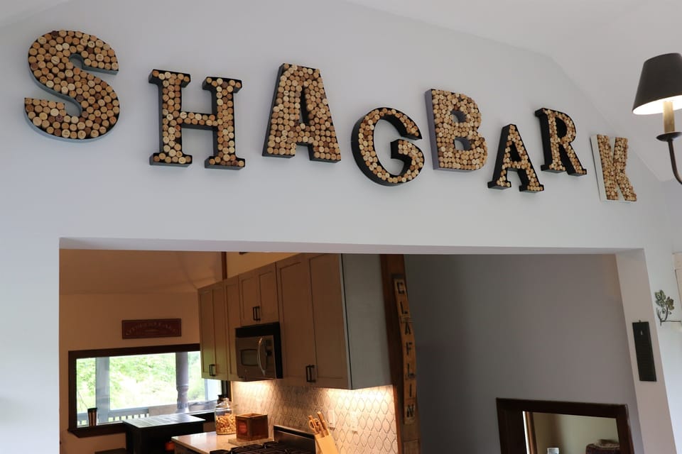 Shagbark - cork decor made by your hosts.
