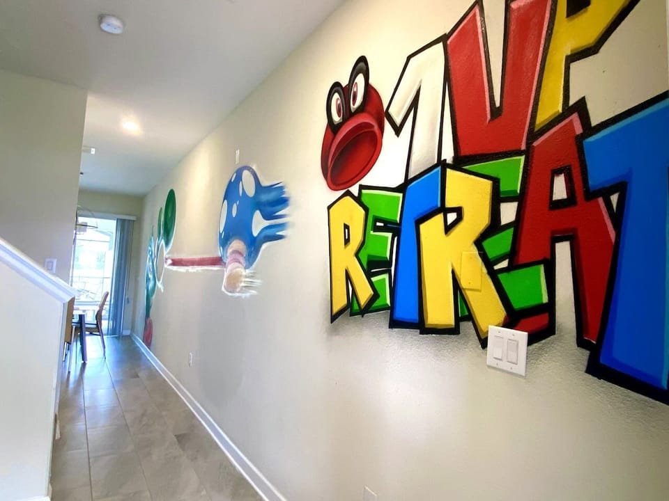 All of the art on the walls was done by graffiti artist @luisurda, check is Instagram out!