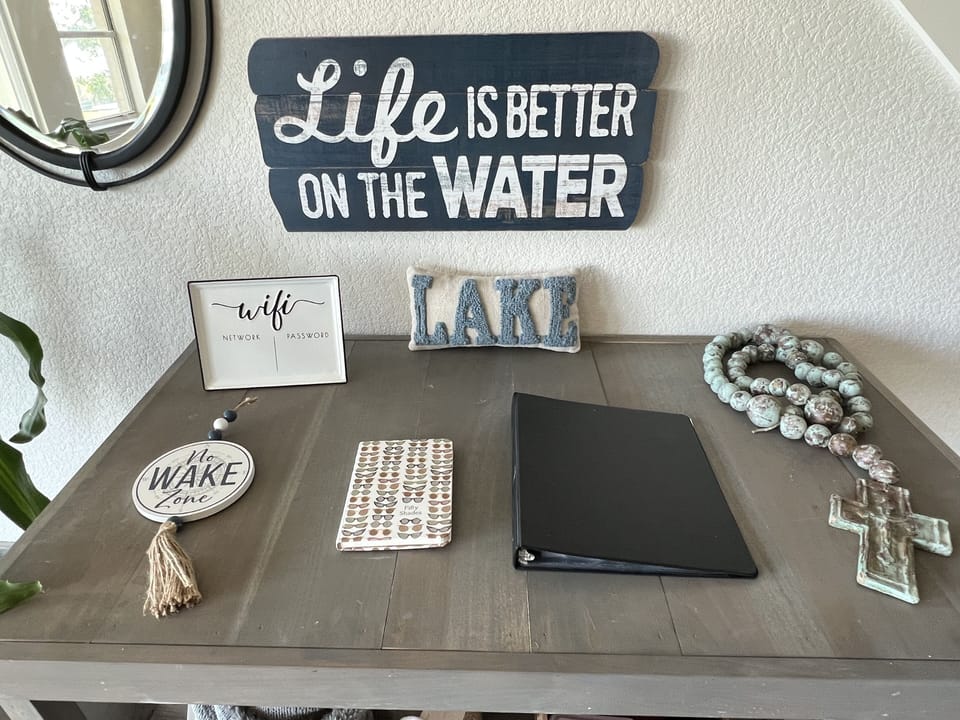 Welcome binder has all the information for the house