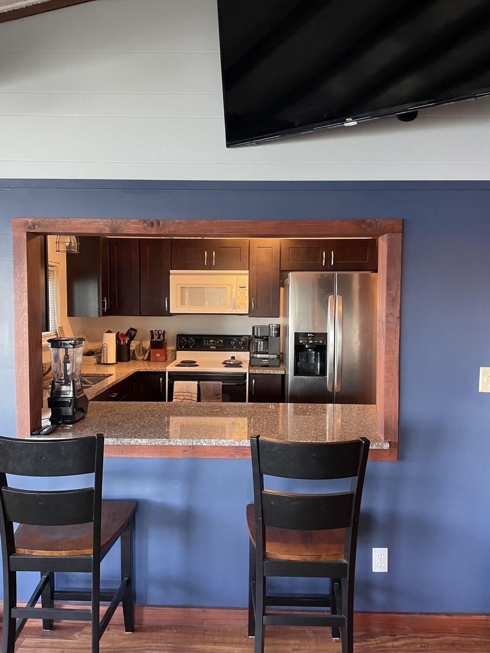 Kitchen- full stocked with dishes, pans, etc 