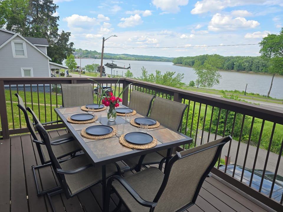 Enjoy a meal on the deck with the gorgeous views.