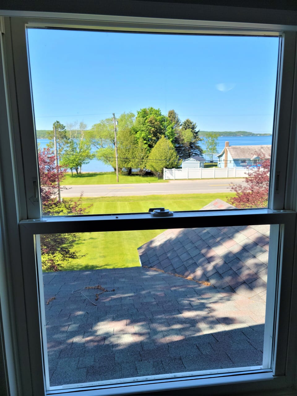 View from 2nd floor bedroom window.