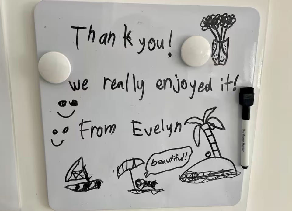 Happy guest