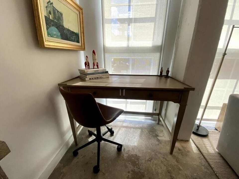 Work space facing the Federal Building