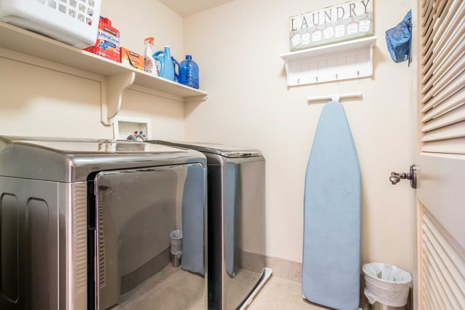 In-unit laundry.