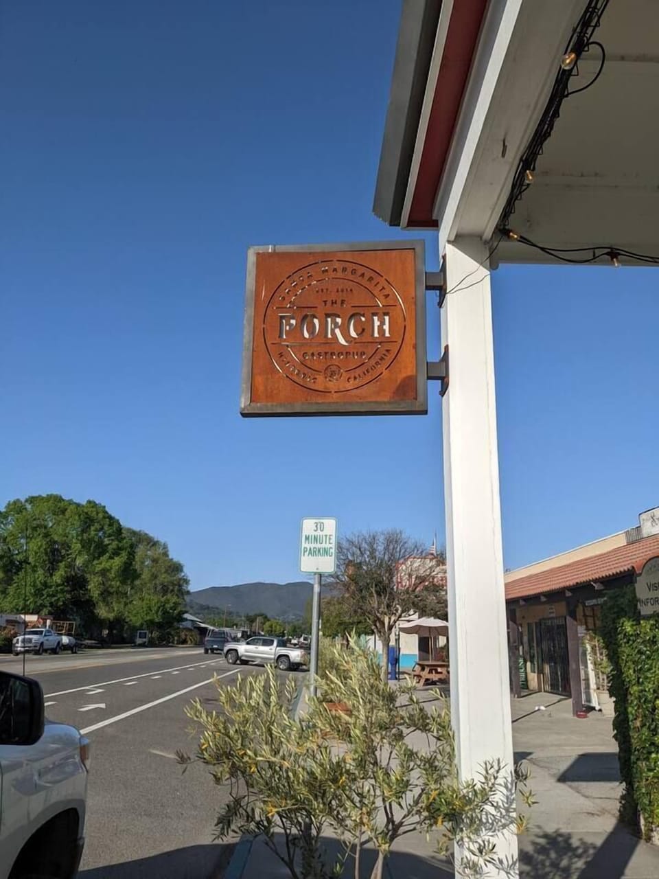 The Porch-A great place for coffee in the morning and craft beer plus live music most nights. Just two blocks from the home