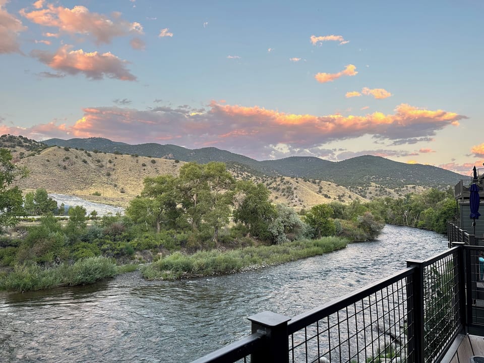 Beautiful view from one of 3 decks over the water!!!
