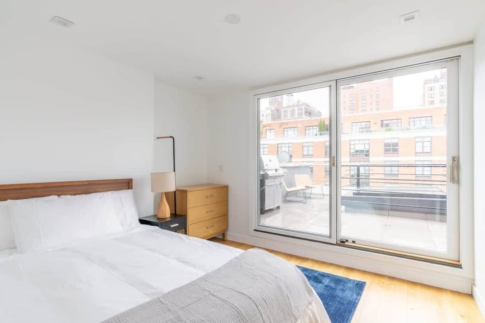 Fourth bedroom with a relaxing view of the patio