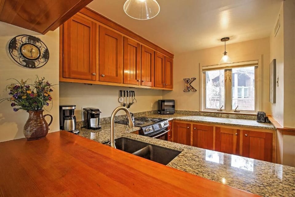 Kitchen is well-equipped for cooking a family meal