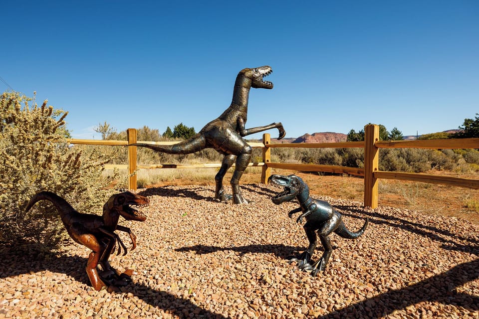 Inside of our "Dino Zoo"