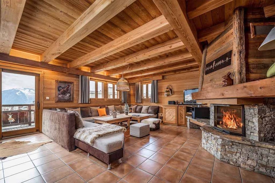 Relax and unwind in the bright and cozy living room.