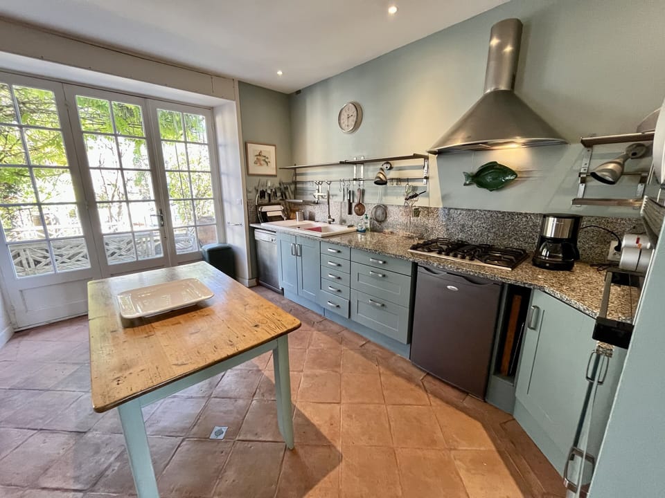 Kitchen, opening onto dining terrace