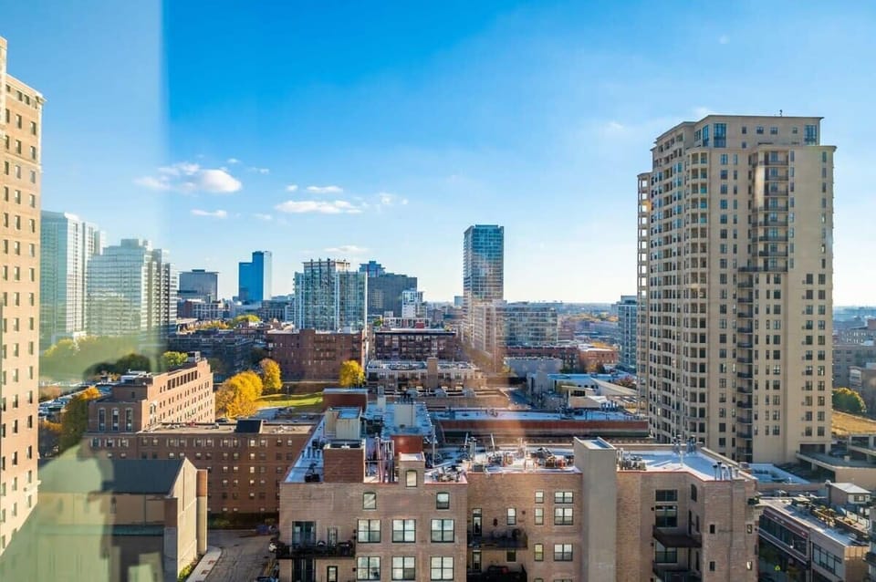 Patio with city view
