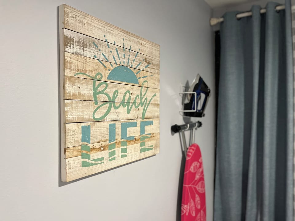 Full ironing board with Iron