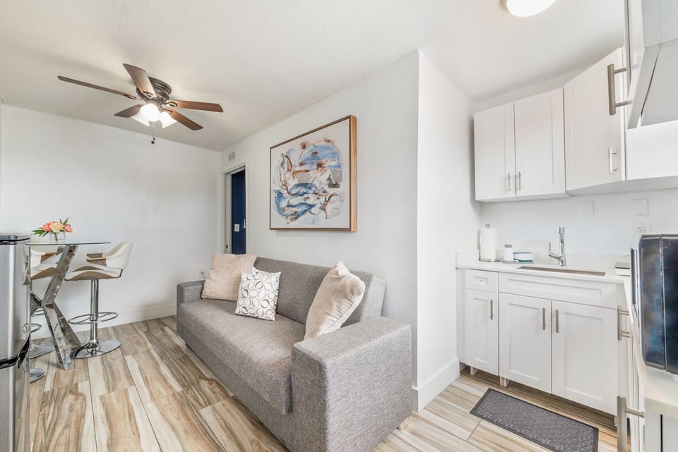 Relax and recharge in this open-concept living and dining area