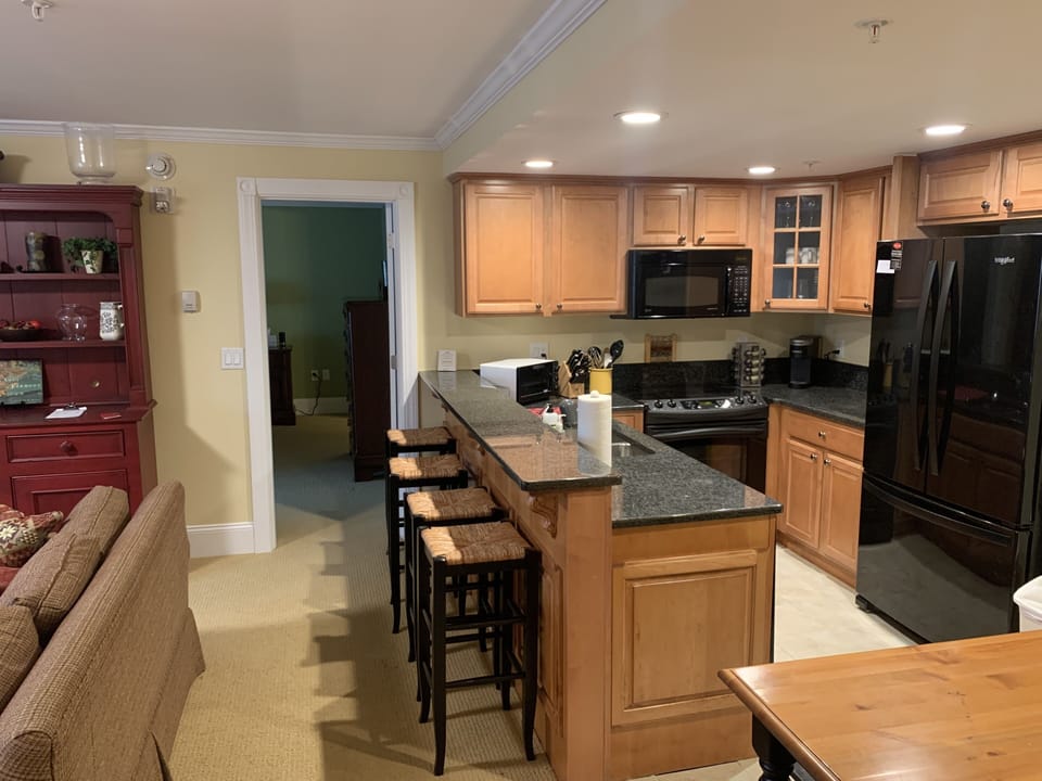 Kitchen and living area