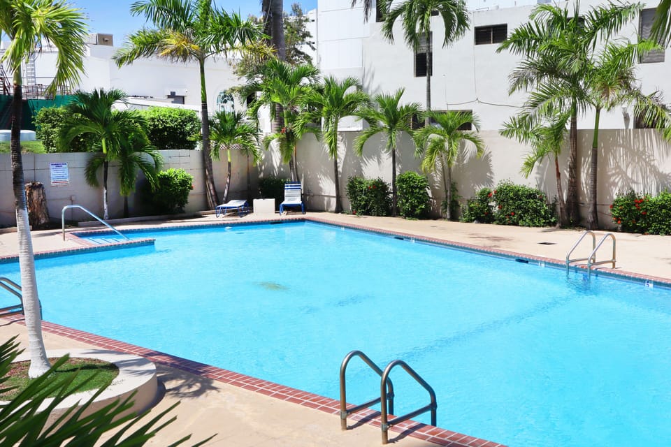 Pool in the back yard