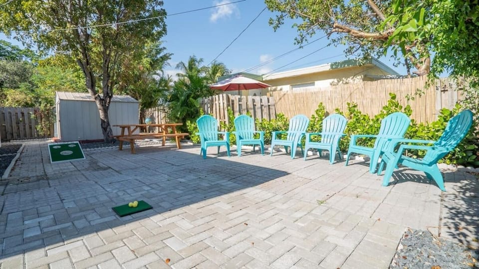 Private backyard