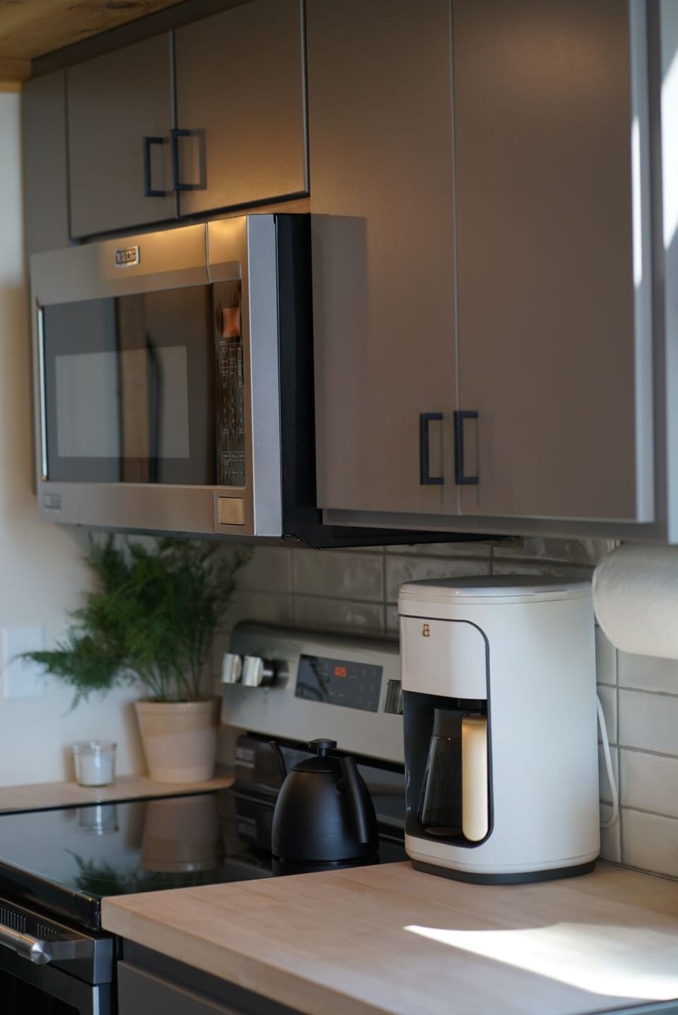 Kitchen views with coffee pot