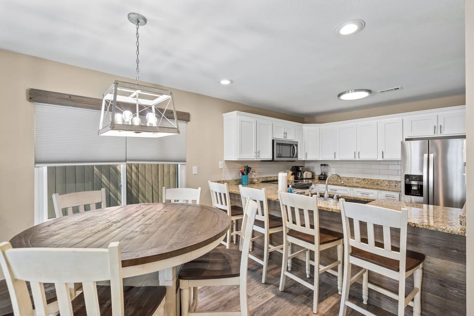 Fully Equipped Kitchen with plenty of seating areas