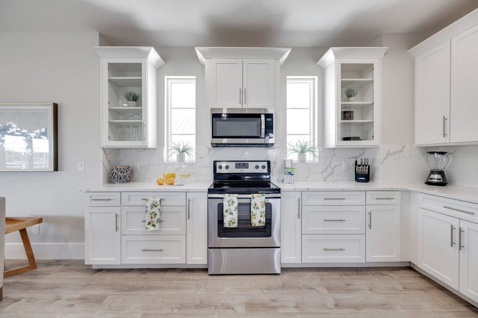 Fully Stocked Kitchen making meal prep a breeze