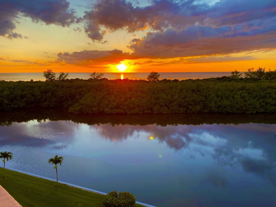 Sunset view from the condo 