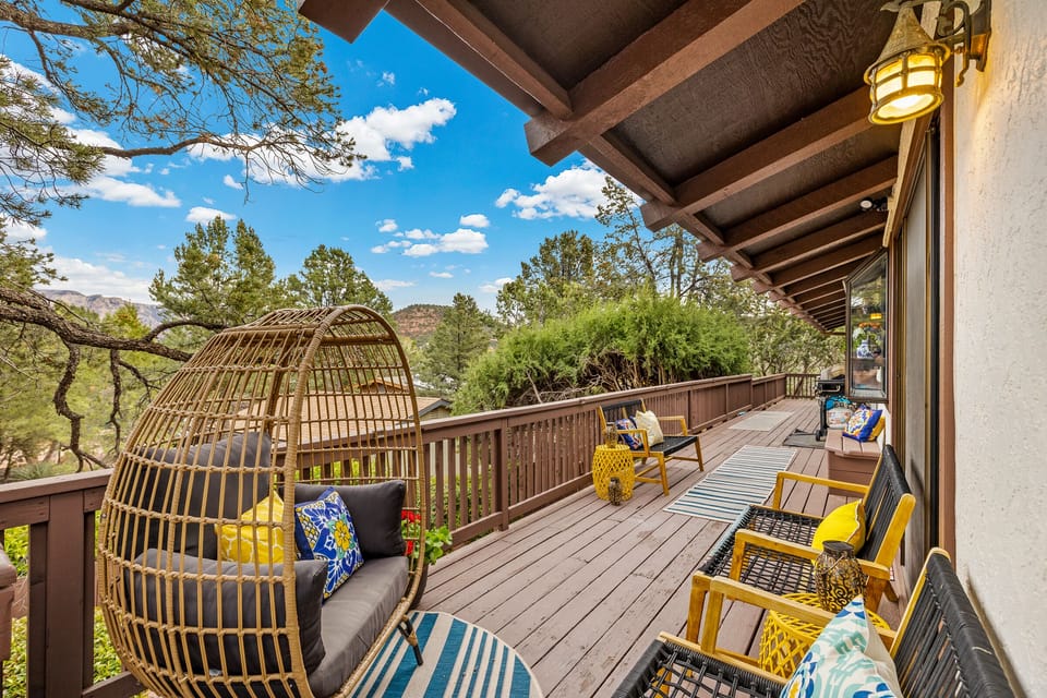 Cozy seating can be found all around our property to enjoy the full home