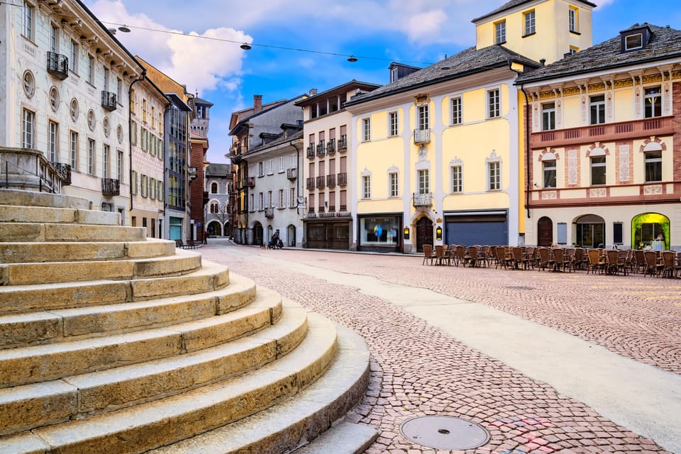 The romantic central area of Bellinzona