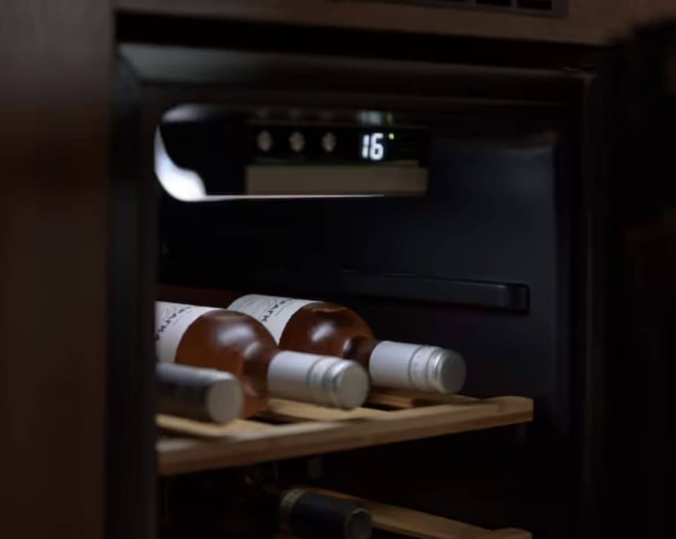 For the wine explorers the villa also features a wine fridge.